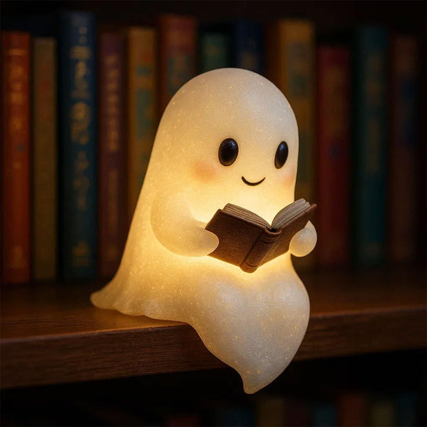Cute LED Ghost Night Light Children's Nightlight Gift Bedside Sleep Lamp Halloween Decorations Lovely Ghost Lamp Warm Light