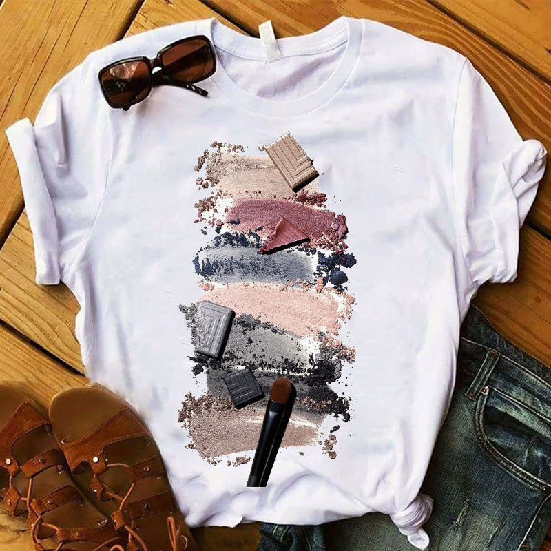 Nail polish print T-shirt