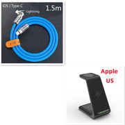 3 in 1 Wireless Fast Charging Station and Phone Stand