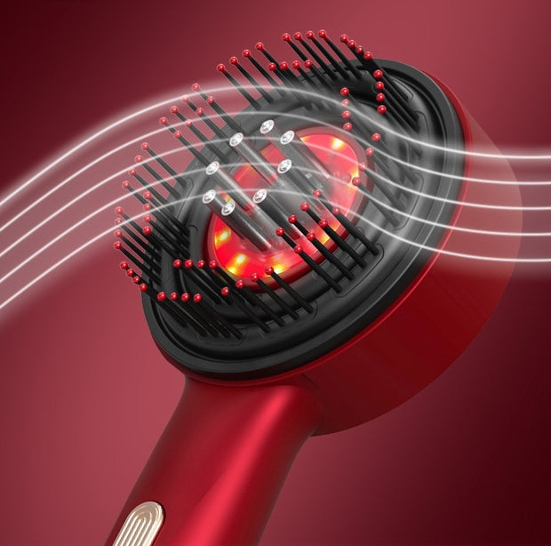 Electric Massage Comb with Red Light Therapy & Scalp Care