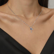 Collar con colgante de mariposa, regalo para novia, ligero y lujoso.