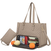 Women's Quilted Lunch Tote Bag – Thermal, Leak-Proof & Spacious