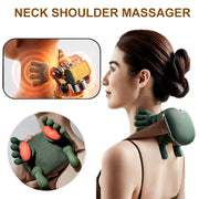Electric Neck And Shoulder Muscle Massager featuring 4D kneading and soothing heat for relaxation.
