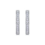 Morning Dew S925 Silver Platinum Plated Moissanite Earrings