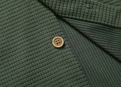 Men's Casual Loose Checked Short-sleeved Shirt