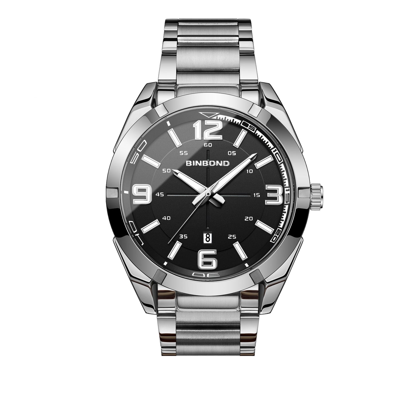 Large Digital Steel Belt Men's Watches Watch