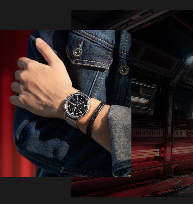Men's Multifunctional Chronograph Waterproof Steel Belt