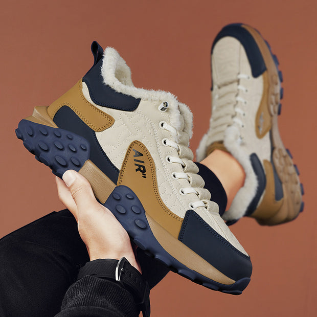 Men’s Winter Slip-On Work Shoes | Warm Velvet Safety Sneakers