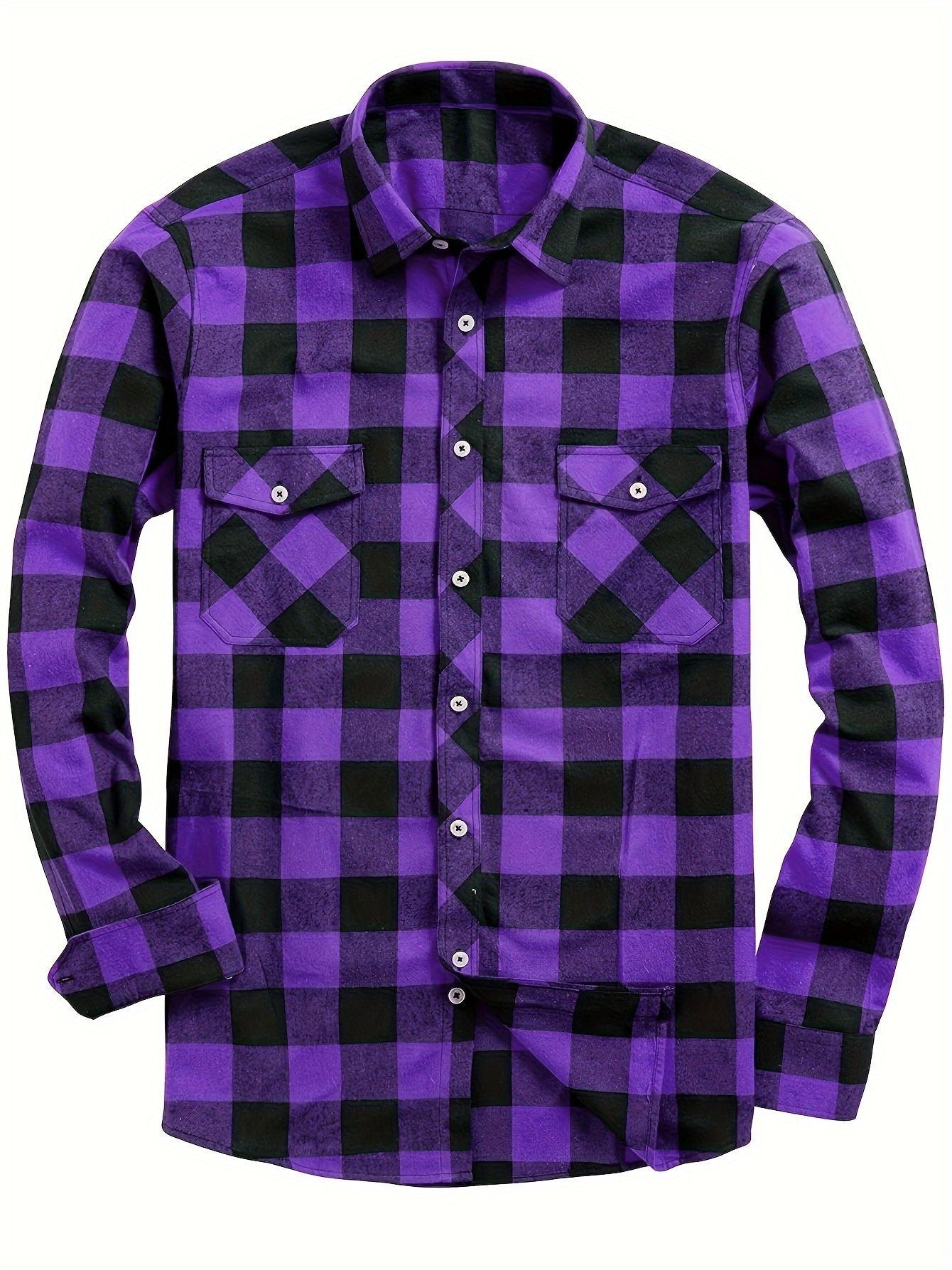 Flannel Plaid Shirt For Men All Seasons