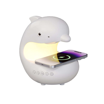 RGB Wireless Charging Night Lamp with Bluetooth Music Speaker