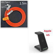 3 in 1 Wireless Fast Charging Station and Phone Stand