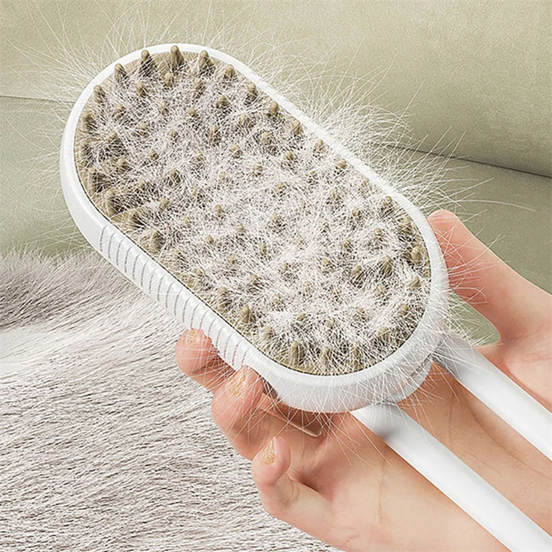 3-in-1 Steamy Hair Removal Pet Brush