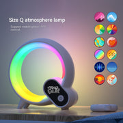Q Light Sunrise Alarm Clock with Bluetooth and Colorful Glow