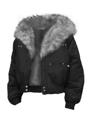 Mountain Carving Mink Fur Air Force Jacket Autumn And Winter